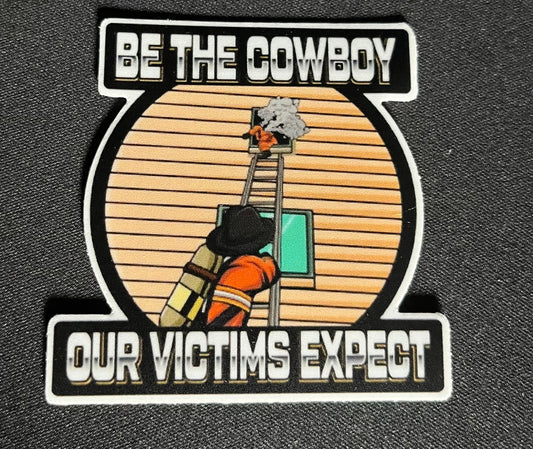 Jobtown Cowboys Expect Victims Sticker