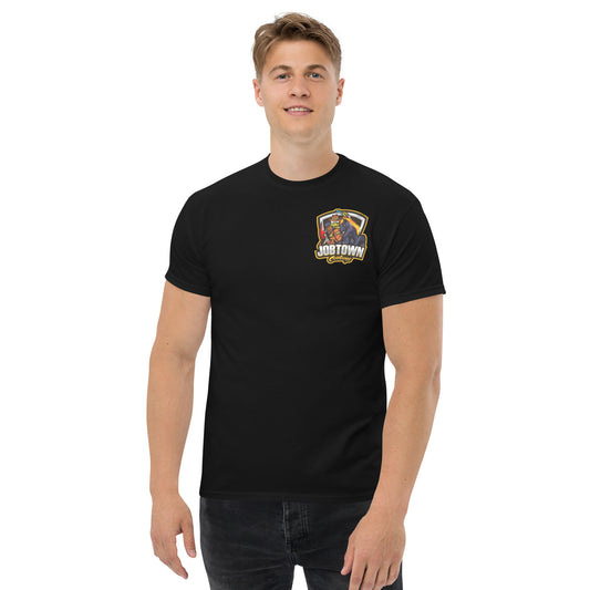 🔥 Original Jobtown Cowboys Firefighter T-Shirt – Cowboy Firefighter & Horse Design | Wear the Pride 🔥