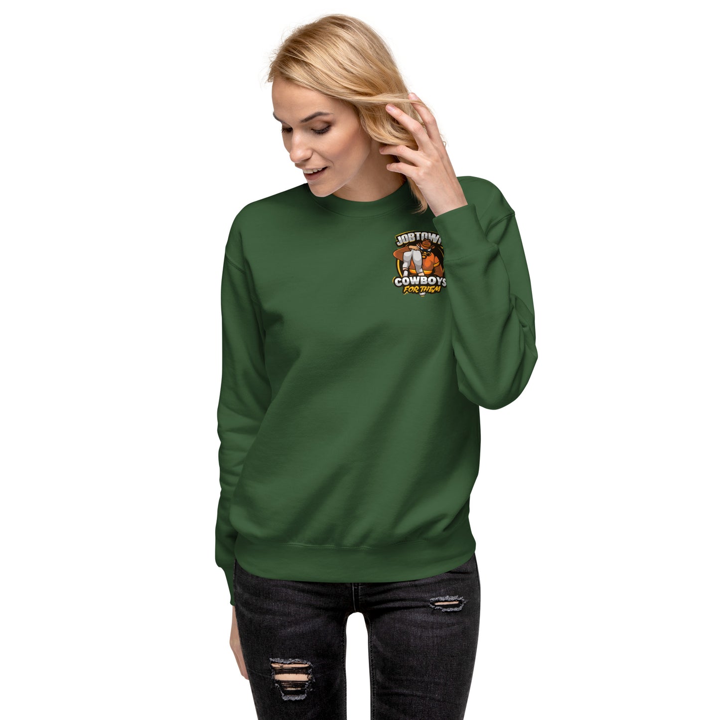 Jobtown Cowboys Firefighter - For Them Unisex Premium Sweatshirt