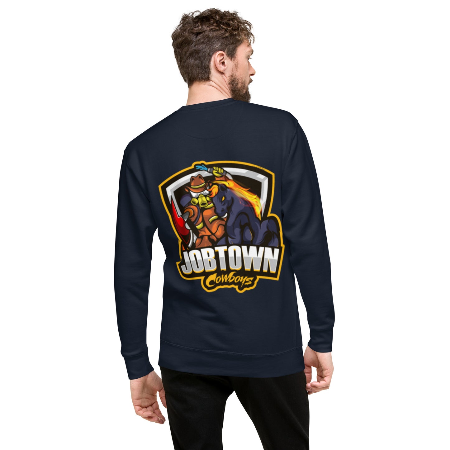 The Jobtown Cowboys Firefighter Premium Sweatshirt