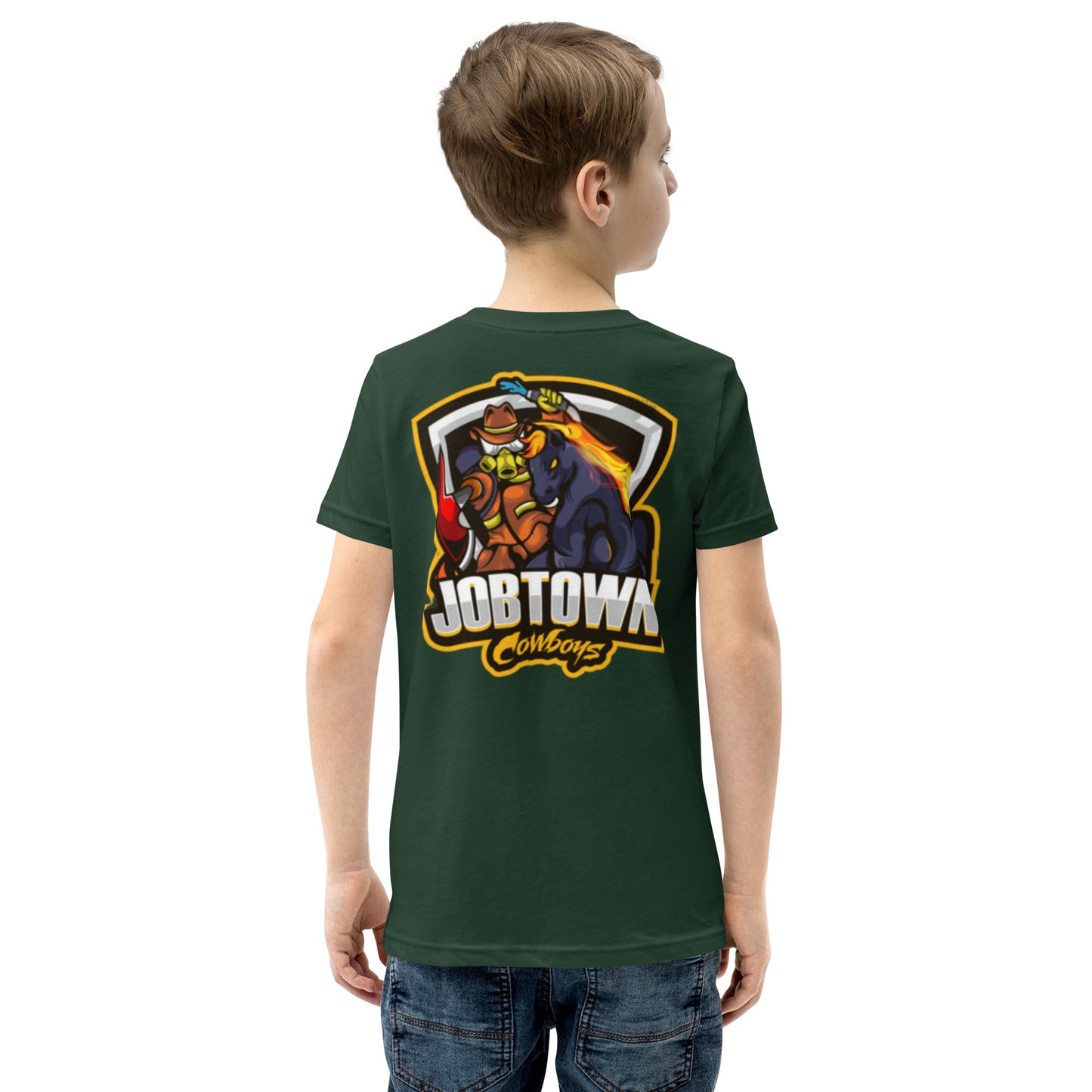 Jobtown Cowboys Firefighter Youth T-Shirt- The Original Design